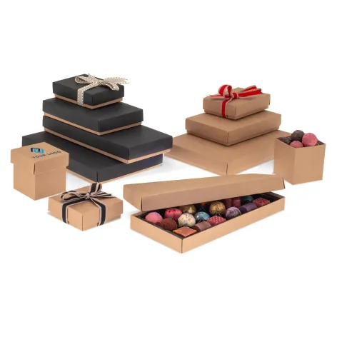 Cube Box Kraft Folding Lid - Pack of 25